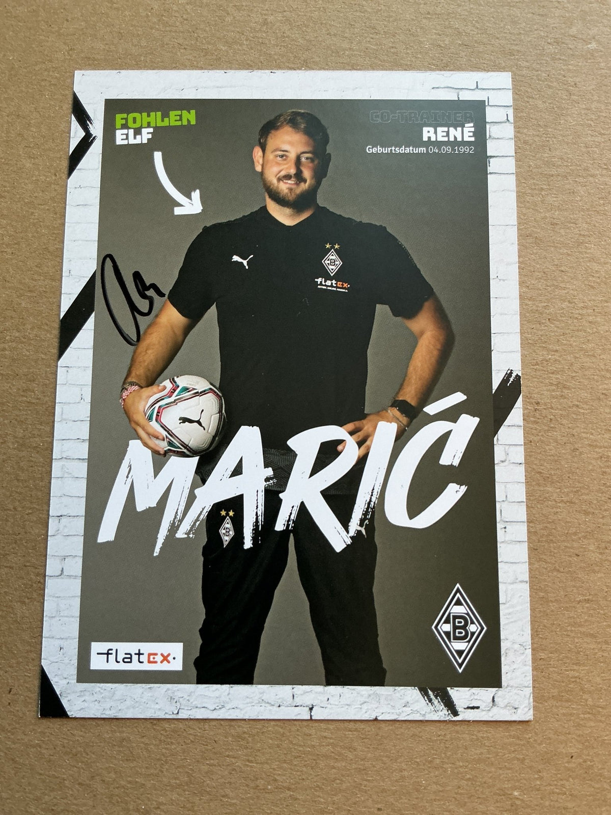 René Marić, Germany 🇩🇪 Borussia Mönchengladbach 2020/21 hand signed - Autographs-World