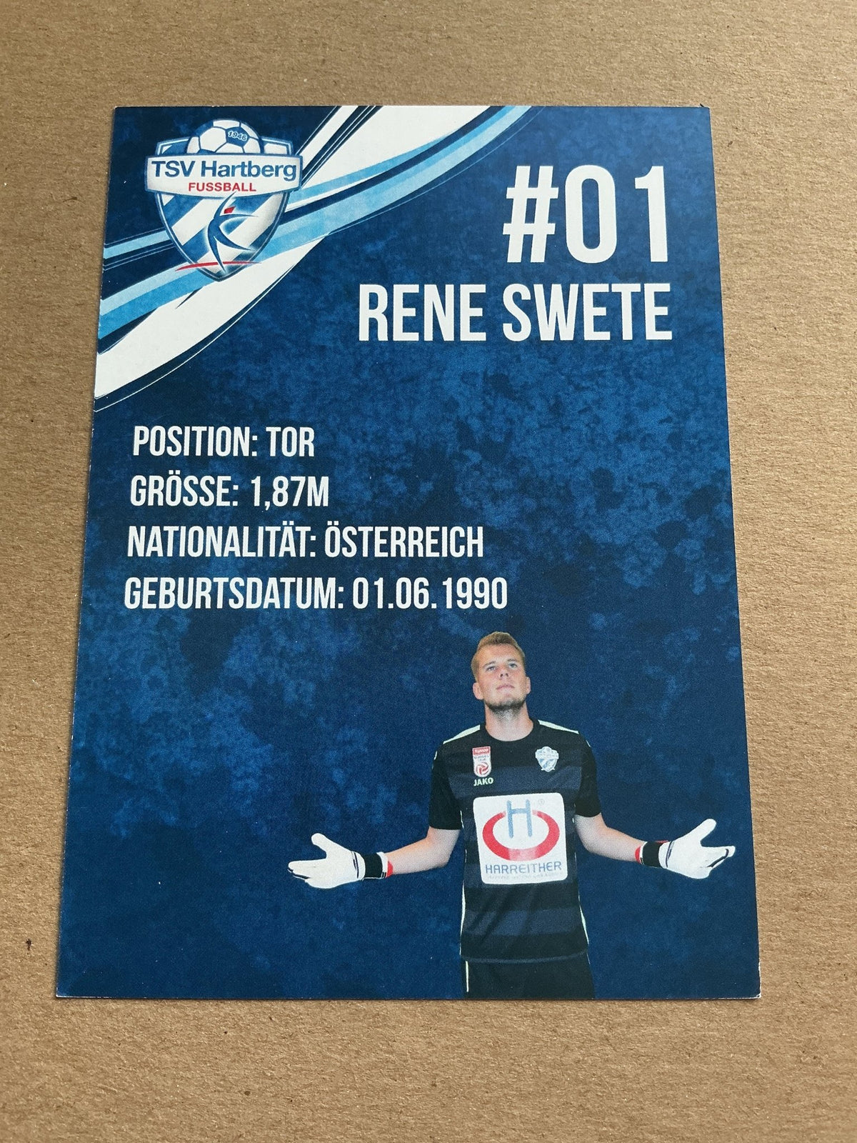 Rene Swete, Austria 🇦🇹 TSV Hartberg 2020/21 hand signed - Autographs-World