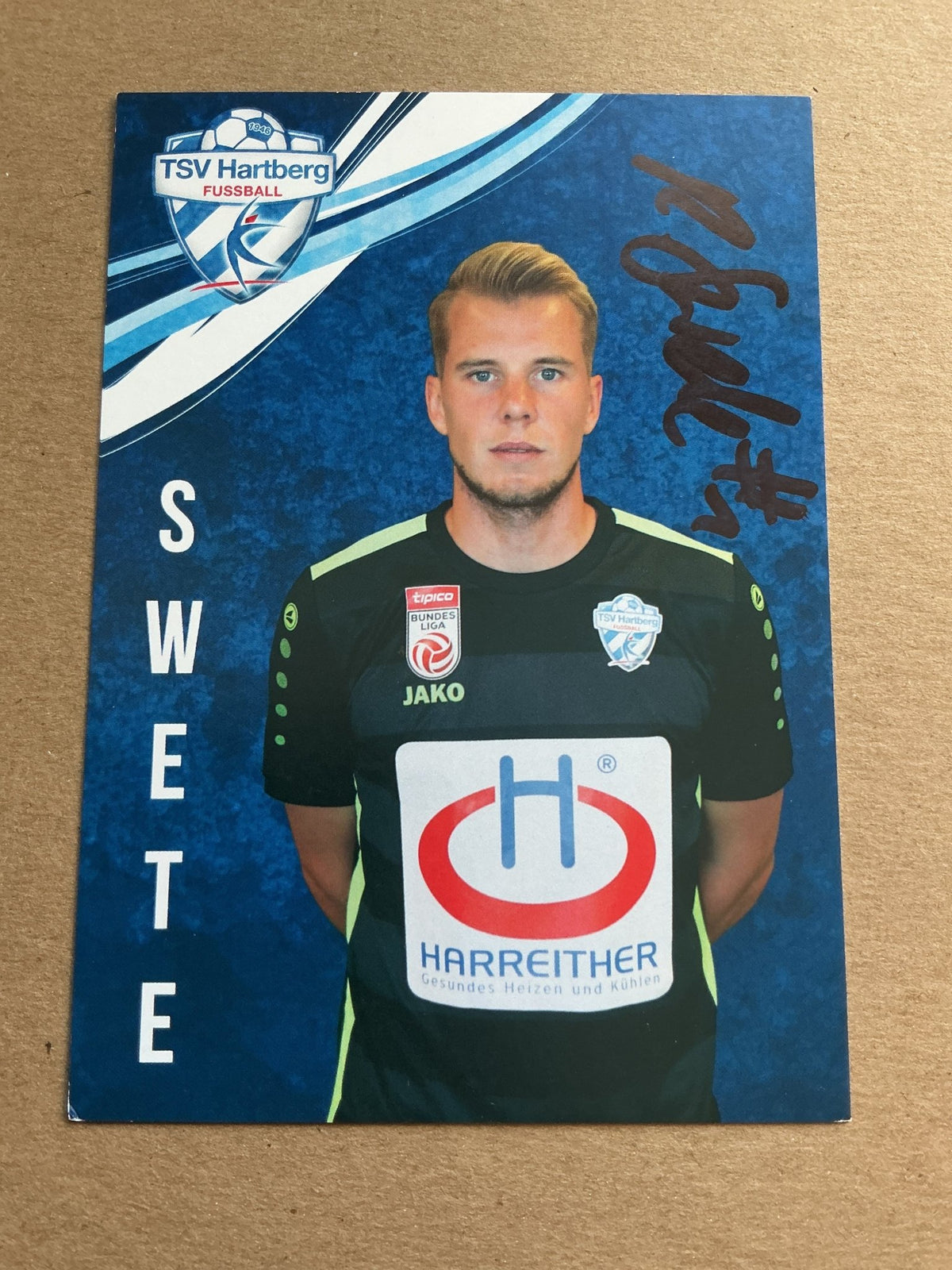 Rene Swete, Austria 🇦🇹 TSV Hartberg 2020/21 hand signed - Autographs-World