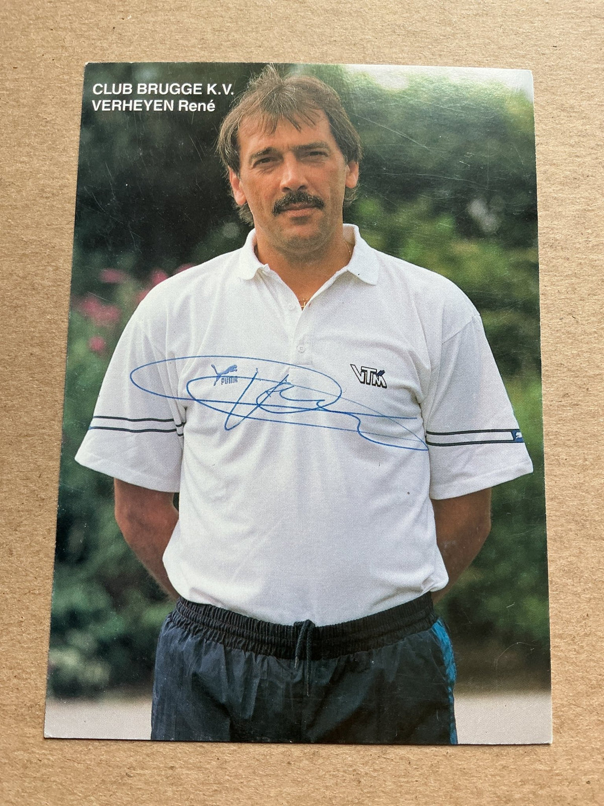 Rene Verheyen, Belgium 🇧🇪 Club Brugge 1992/93 hand signed - Autographs-World