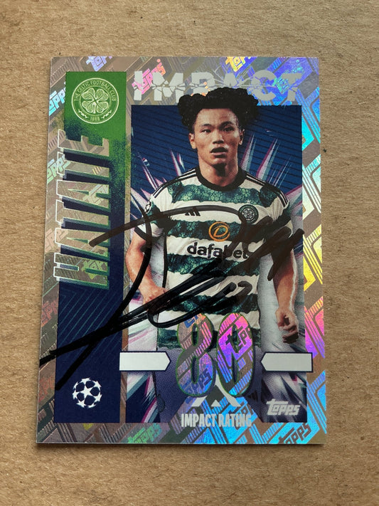 Reo Hatate, Japan 🇯🇵 Celtic FC 2023/24 Topps hand signed - Autographs-World