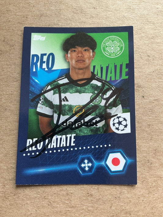 Reo Hatate, Japan 🇯🇵 Celtic FC 2023/24 Topps hand signed - Autographs-World