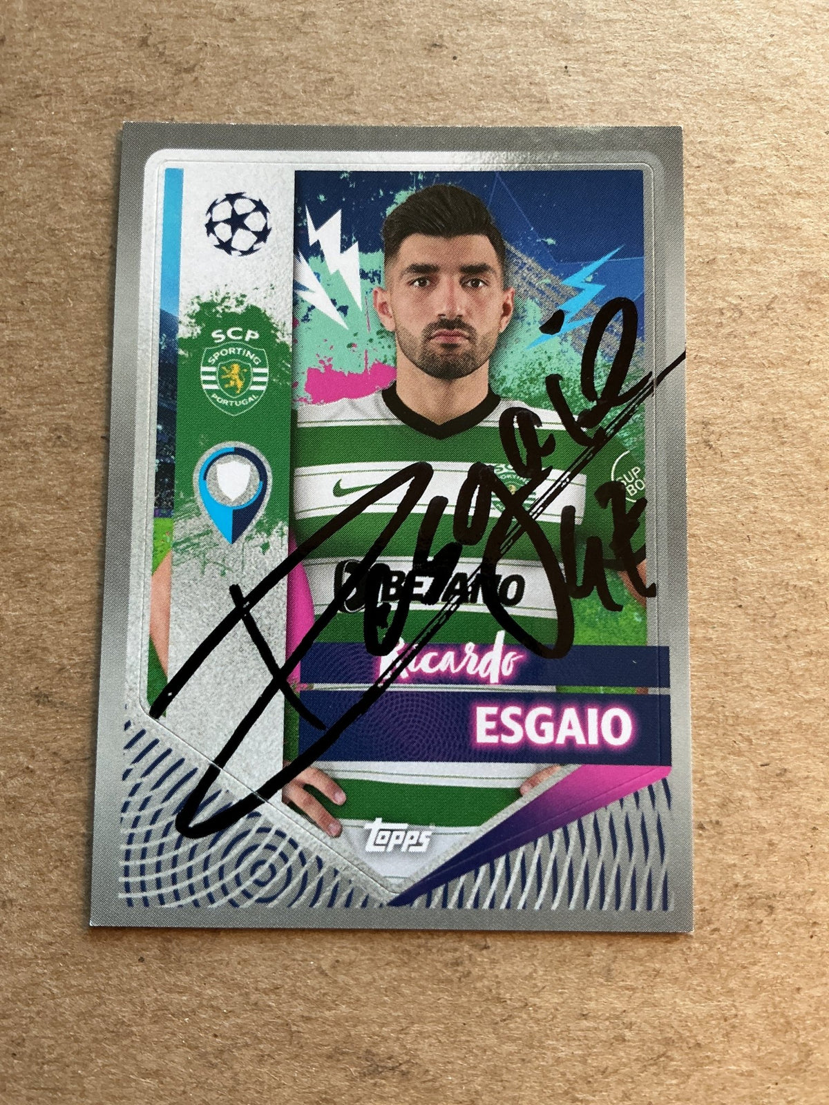 Ricardo Esgaio, Portugal 🇵🇹 Sporting CP 2022/23 Topps hand signed - Autographs-World