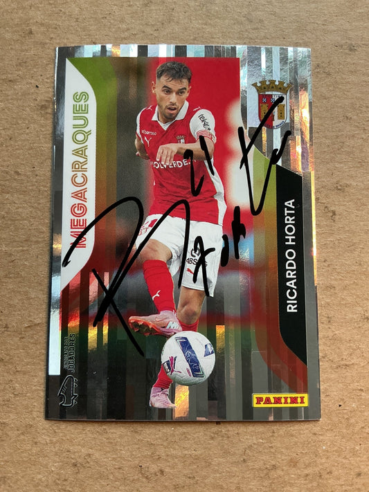Ricardo Horta, Portugal 🇵🇹 SC Braga 2025/26 Panini hand signed - Autographs-World