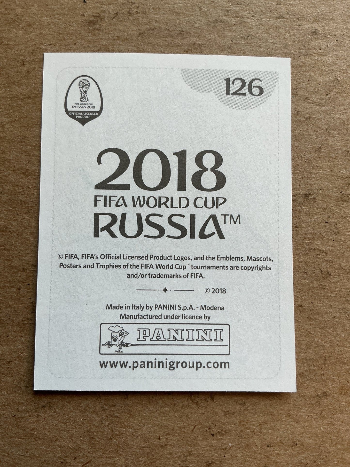 Ricardo Quaresma, Portugal 🇵🇹 FIFA World Cup 2018 Panini hand signed - Autographs-World