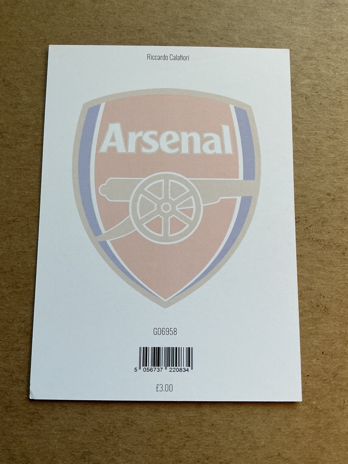 Riccardo Calafiori, Italy 🇮🇹 Arsenal FC 2025/26 hand signed - Autographs-World