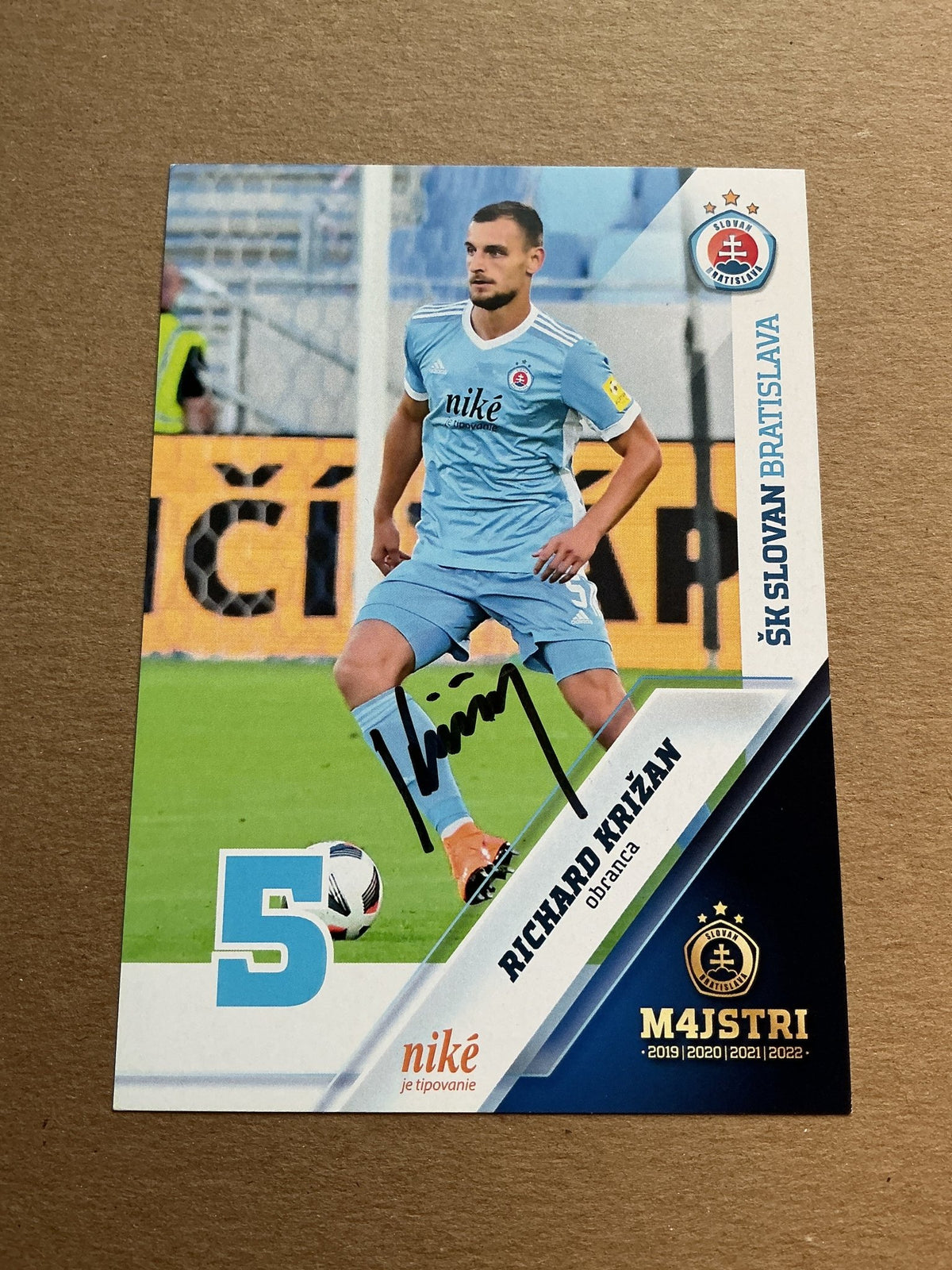 Richard Križan, Slovakia 🇸🇰 ŠK Slovan Bratislava 2022/23 hand signed - Autographs-World