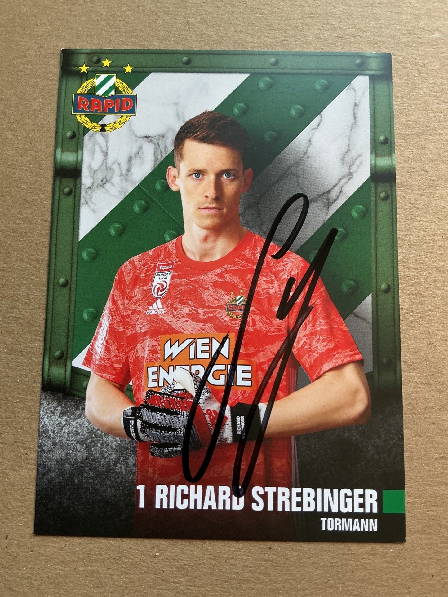 Richard Strebinger, Austria 🇦🇹 Rapid Wien 2019/20 hand signed - Autographs-World
