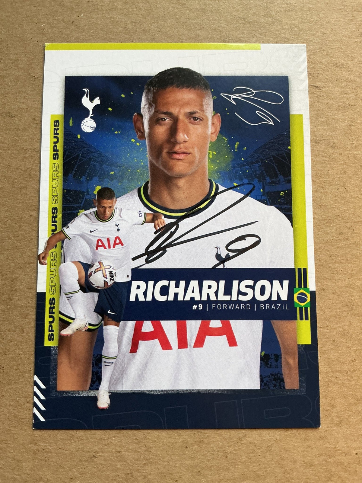 Richarlison, Brazil 🇧🇷 Tottenham Hotspur 2022/23 hand signed - Autographs-World
