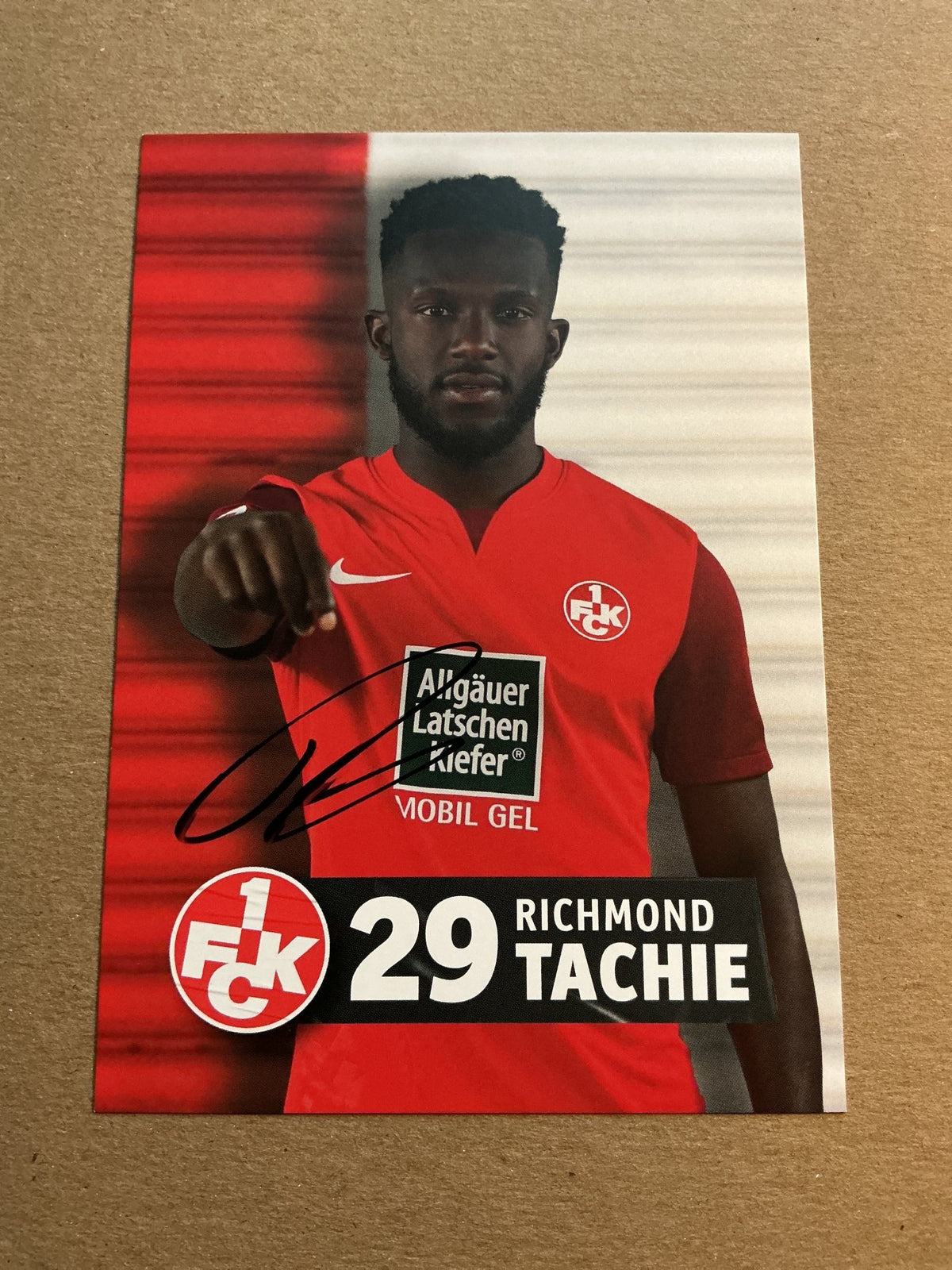 Richmond Tachie, Germany 🇩🇪 1.FC Kaiserslautern 2023/24 hand signed - Autographs-World