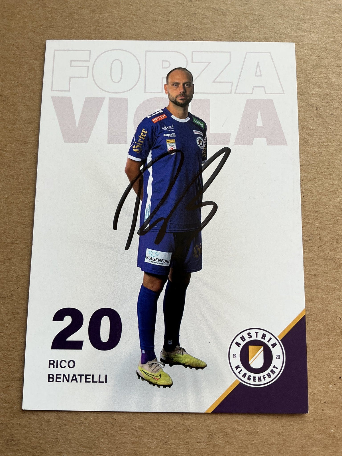 Rico Benatelli, Germany 🇩🇪 Austria Klagenfurt 2023/24 hand signed - Autographs-World