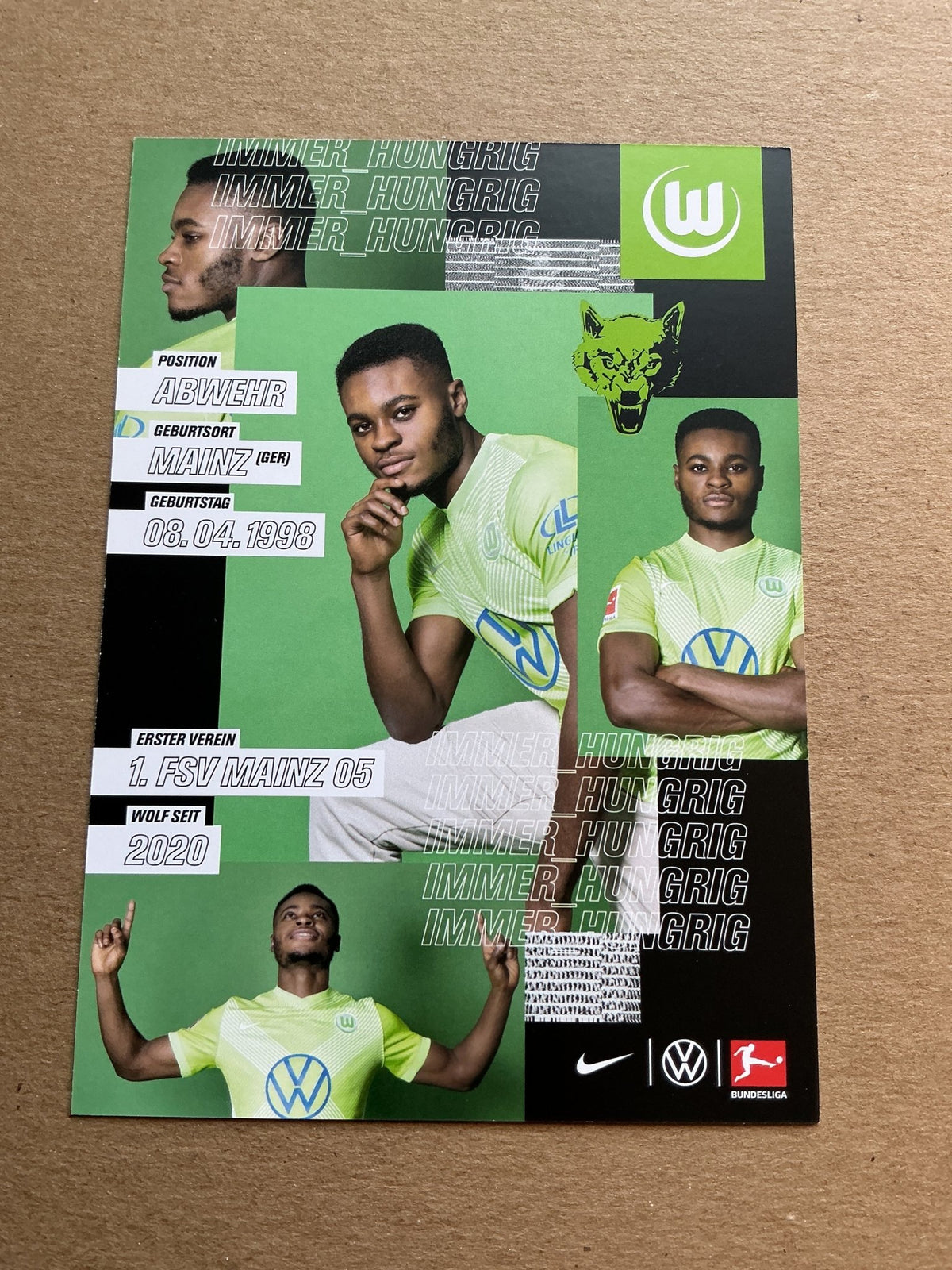 Ridle Baku, Germany 🇩🇪 VfL Wolfsburg 2020/21 hand signed - Autographs-World