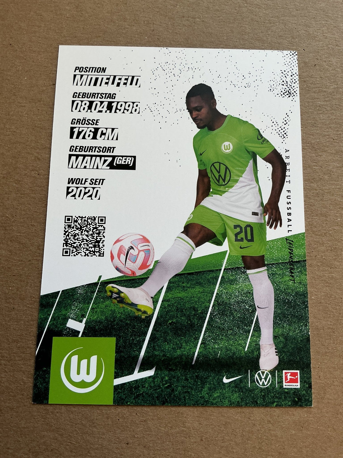 Ridle Baku, Germany 🇩🇪 VfL Wolfsburg 2023/24 hand signed - Autographs-World