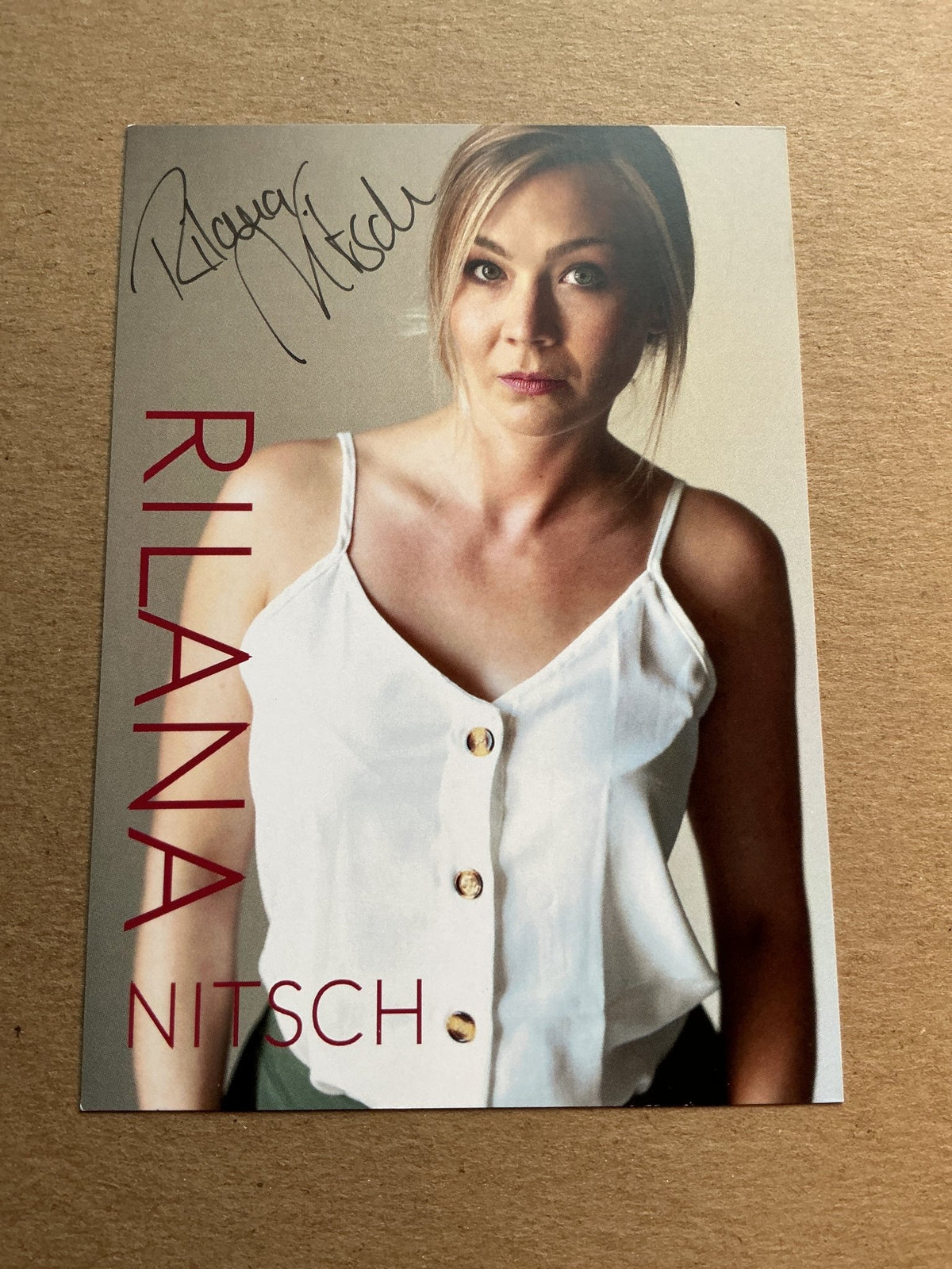 Rilana Nitsch, Germany 🇩🇪 Actress 2024 hand signed - Autographs-World