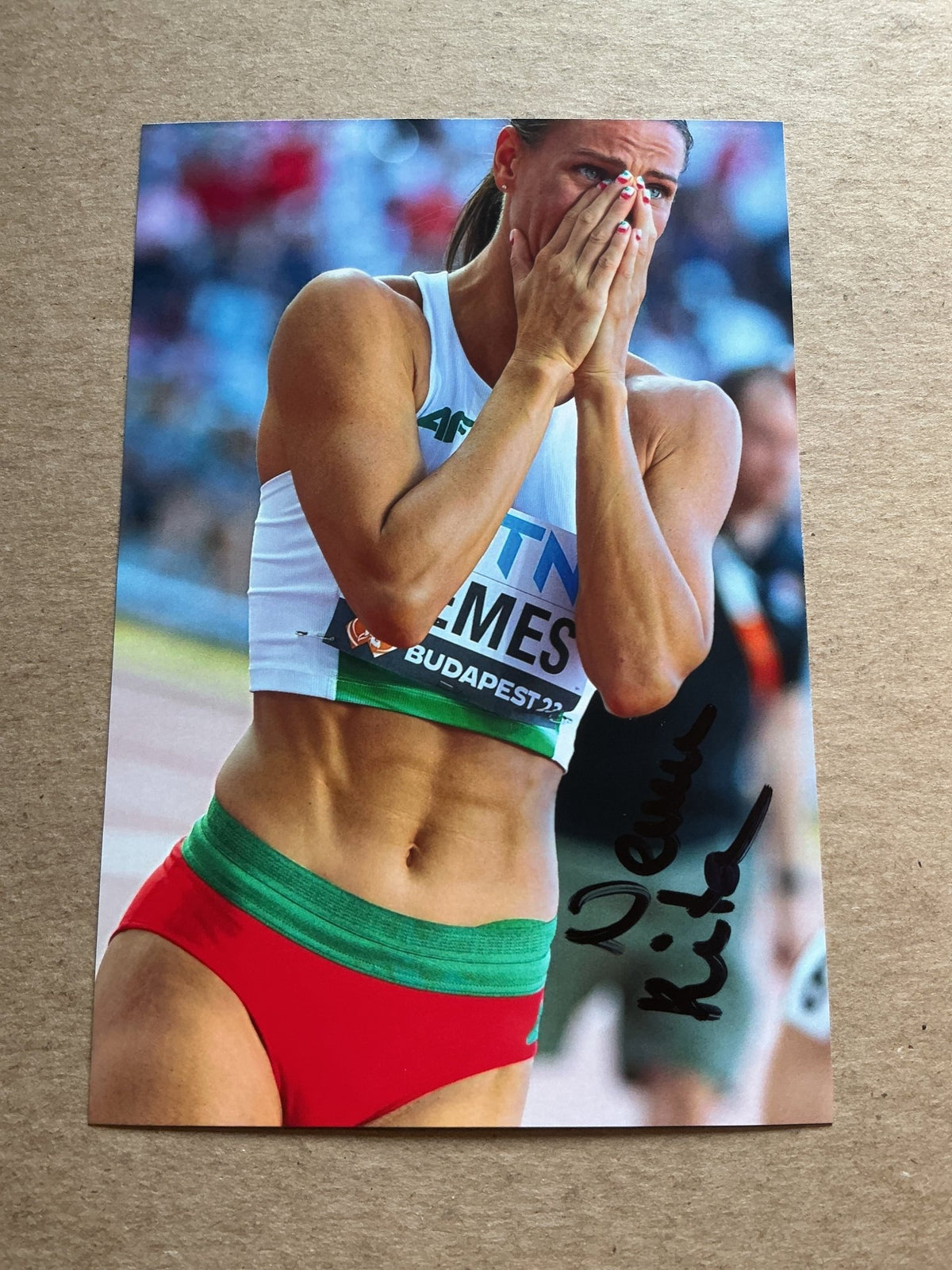 Rita Nemes, Hungary 🇭🇺 Athletics Summer Olympics 2024 hand signed - Autographs-World