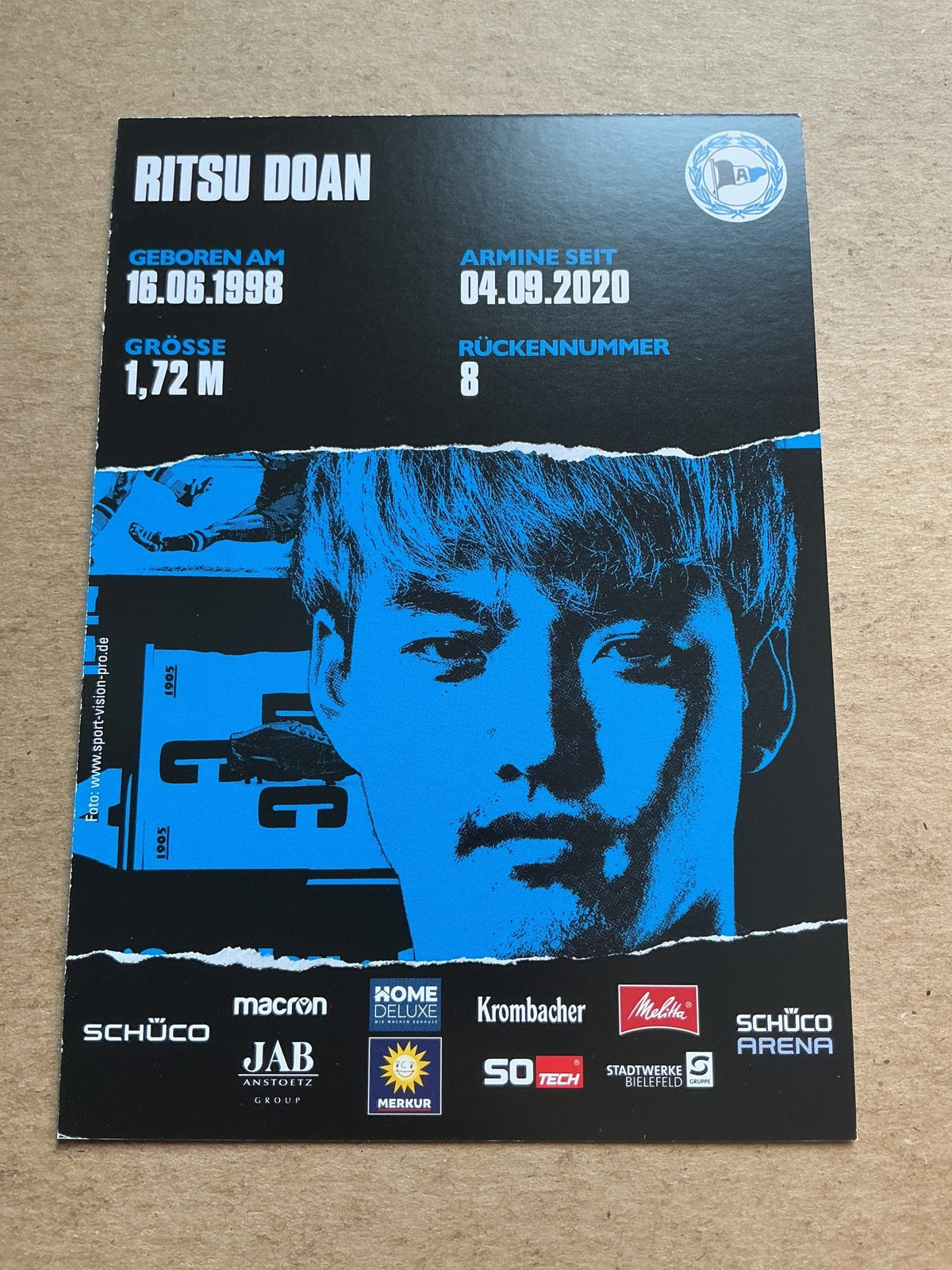 Ritsu Doan, Japan 🇯🇵 Arminia Bielefeld 2020/21 hand signed - Autographs-World