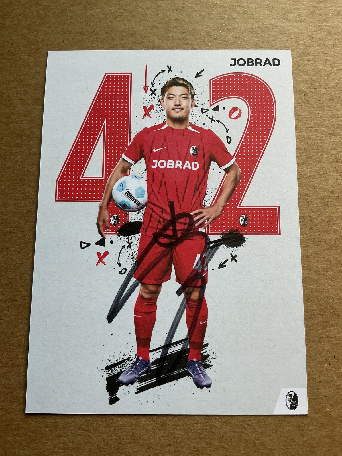 Ritsu Doan, Japan 🇯🇵 SC Freiburg 2024/25 hand signed - Autographs-World