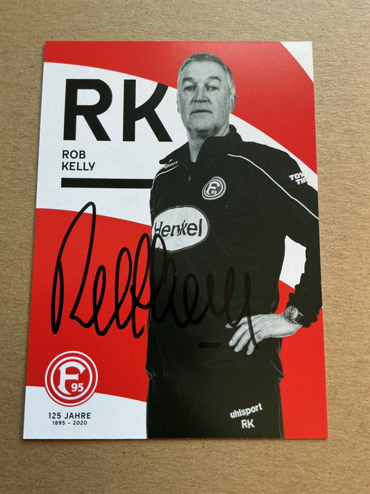 Rob Kelly, England 🏴󠁧󠁢󠁥󠁮󠁧󠁿 Fortuna Düsseldorf 2019/20 hand signed - Autographs-World