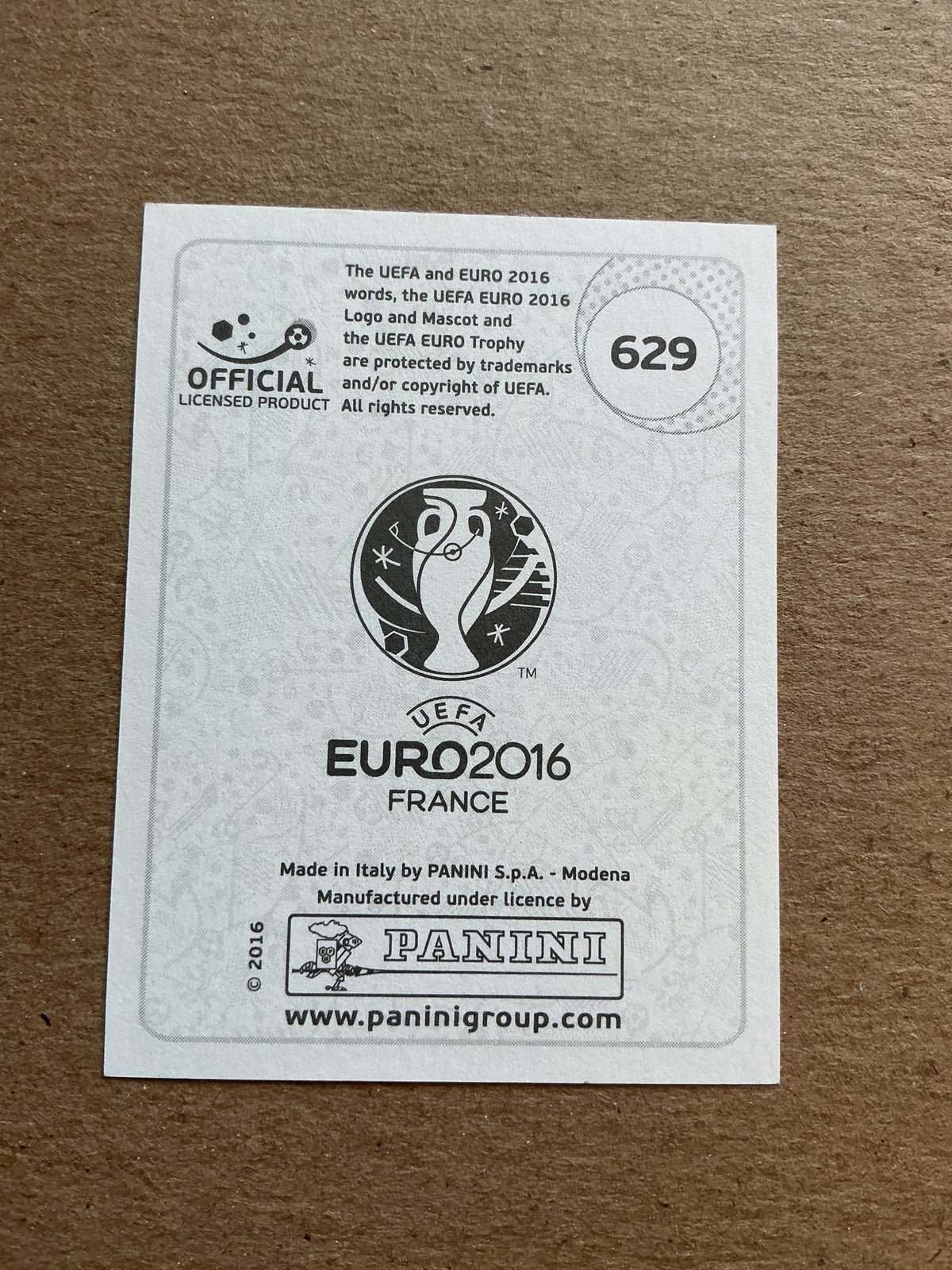 Robert Almer, Austria 🇦🇹 UEFA Euro 2016 Panini hand signed - Autographs-World