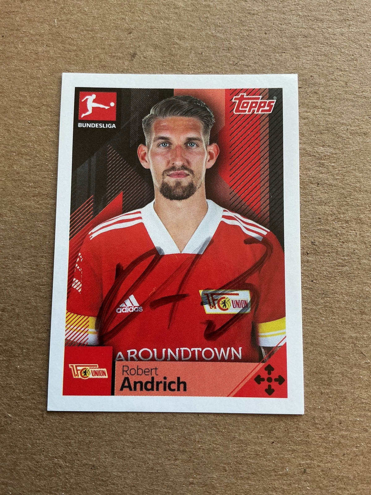 Robert Andrich, Germany 🇩🇪 Union Berlin 2020/21 Topps hand signed - Autographs-World