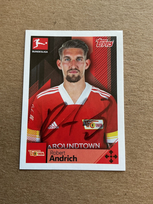 Robert Andrich, Germany 🇩🇪 Union Berlin 2020/21 Topps hand signed - Autographs-World
