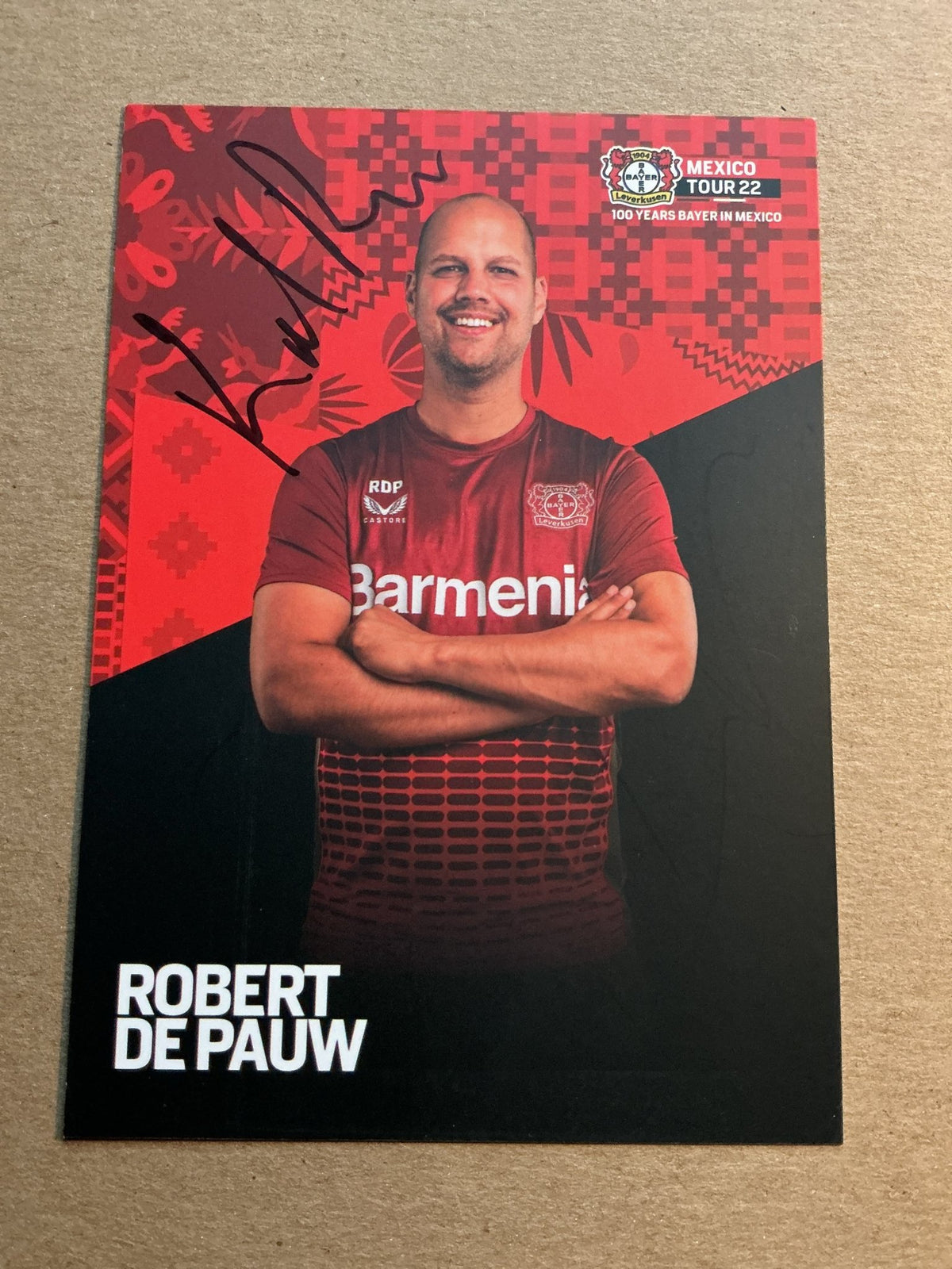 Robert de Pauw, Netherlands 🇳🇱 Bayer 04 Leverkusen 2022/23 hand signed - Autographs-World