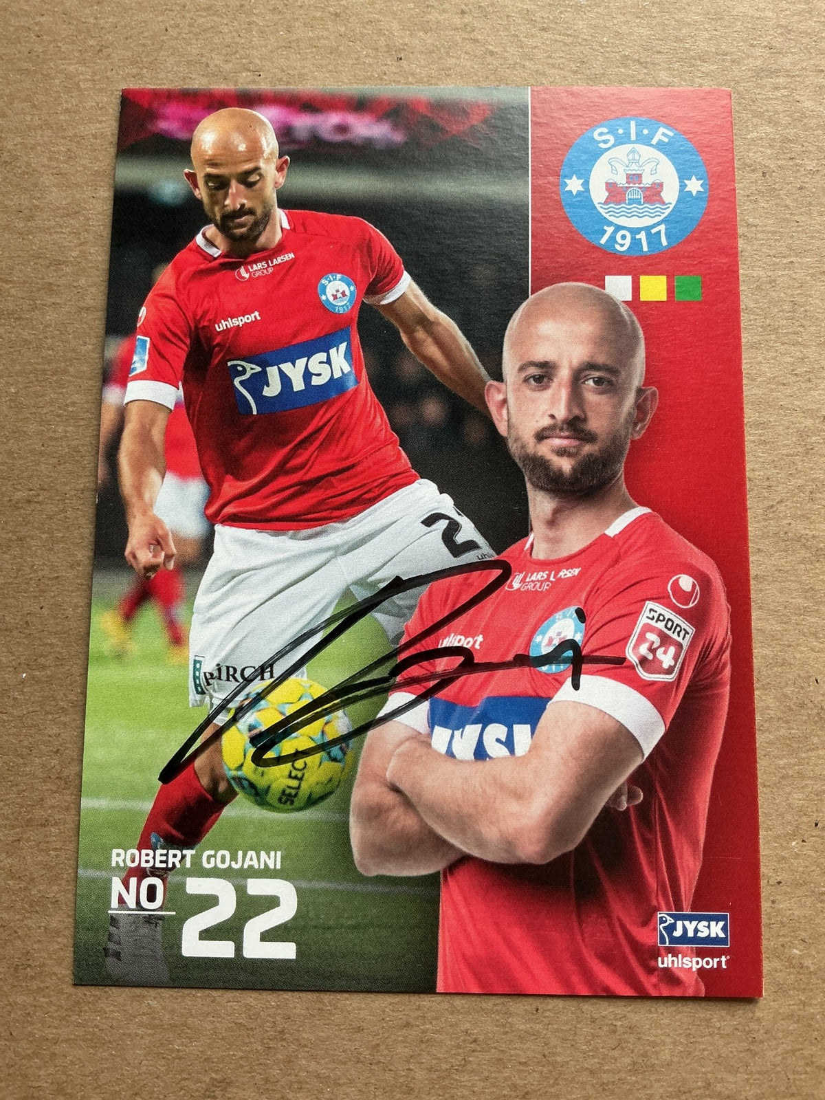 Robert Gojani, Sweden 🇸🇪 Silkeborg IF 2022/23 hand signed - Autographs-World