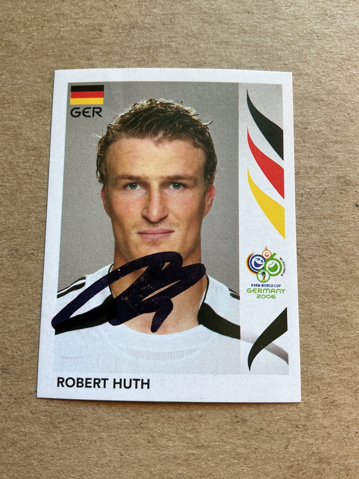 Robert Huth, Germany 🇩🇪 FIFA World Cup 2006 Panini hand signed - Autographs-World