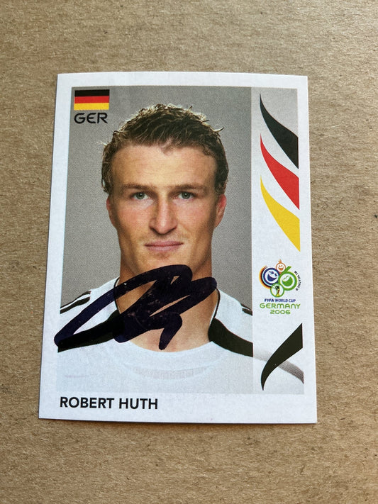 Robert Huth, Germany 🇩🇪 FIFA World Cup 2006 Panini hand signed - Autographs-World