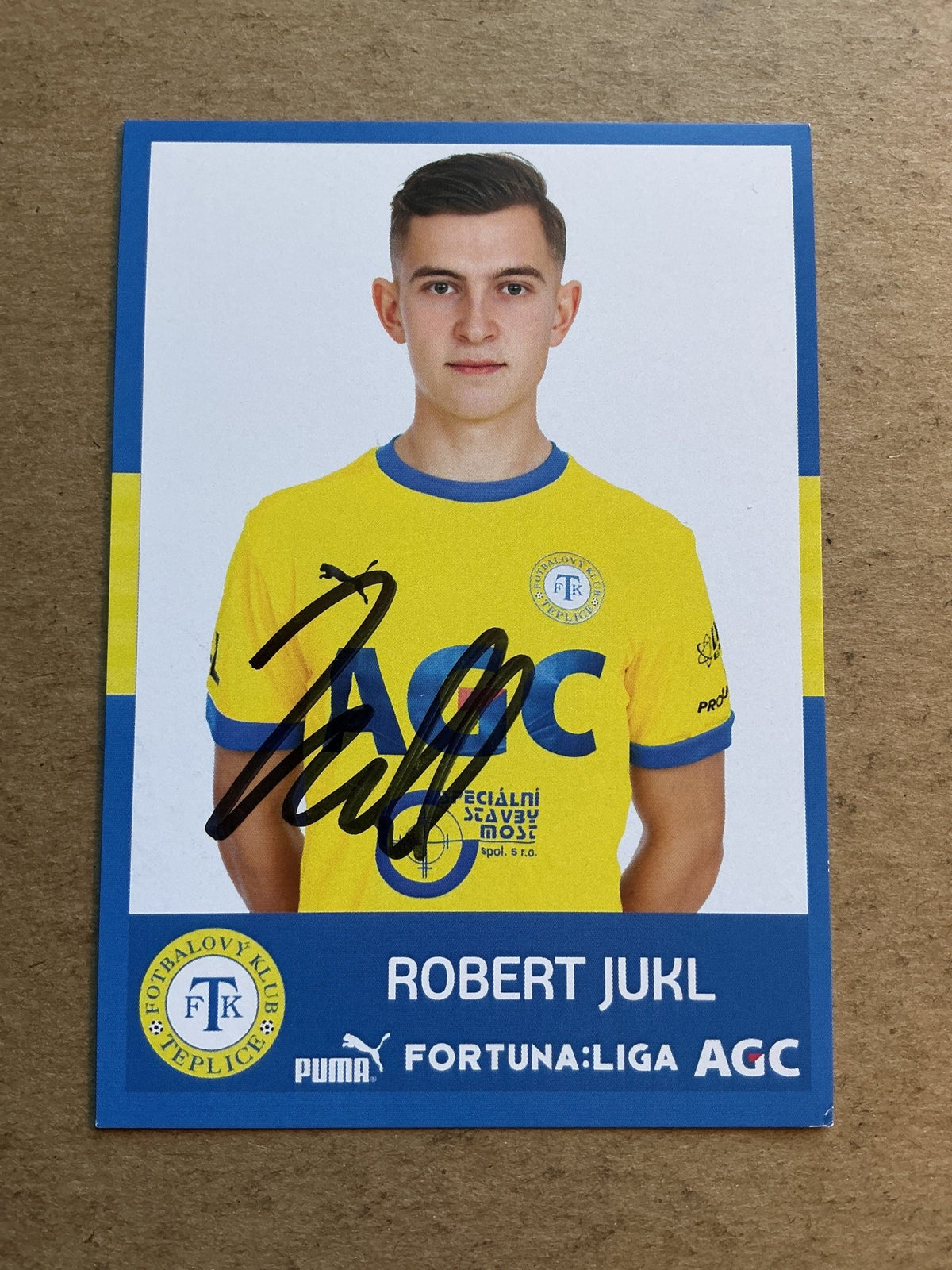 Robert Jukl, Czech Republic 🇨🇿 FK Teplice 2020/21 hand signed - Autographs-World
