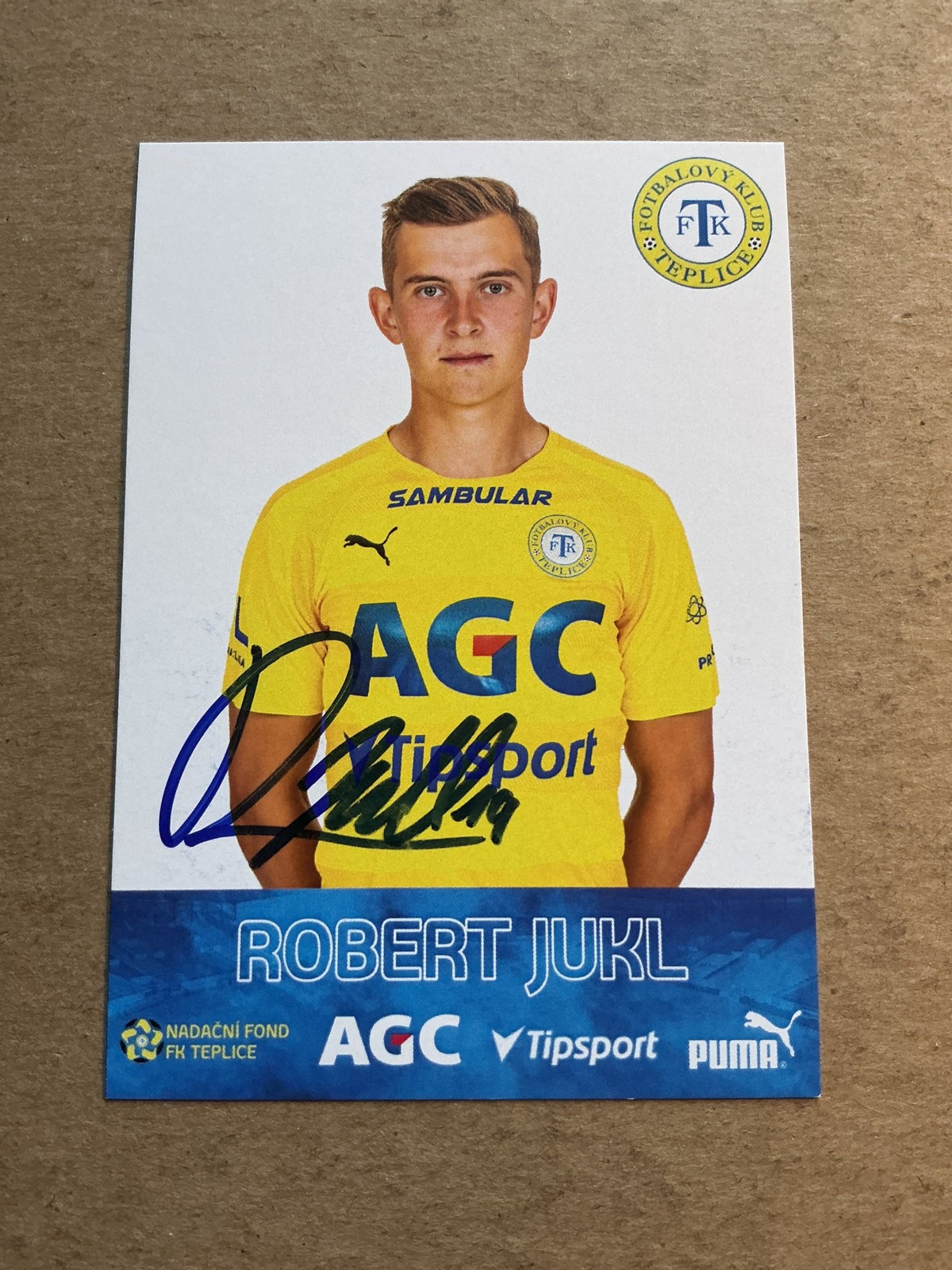 Robert Jukl, Czech Republic 🇨🇿 FK Teplice 2022/23 hand signed - Autographs-World