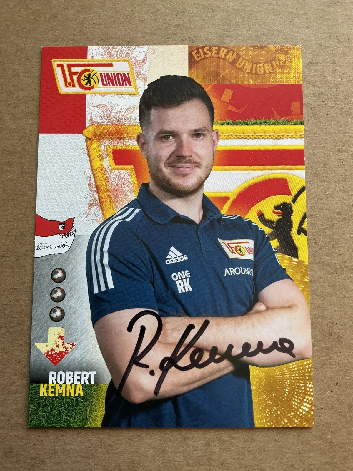 Robert Kemna, Germany 🇩🇪 1.FC Union Berlin 2020/21 hand signed - Autographs-World