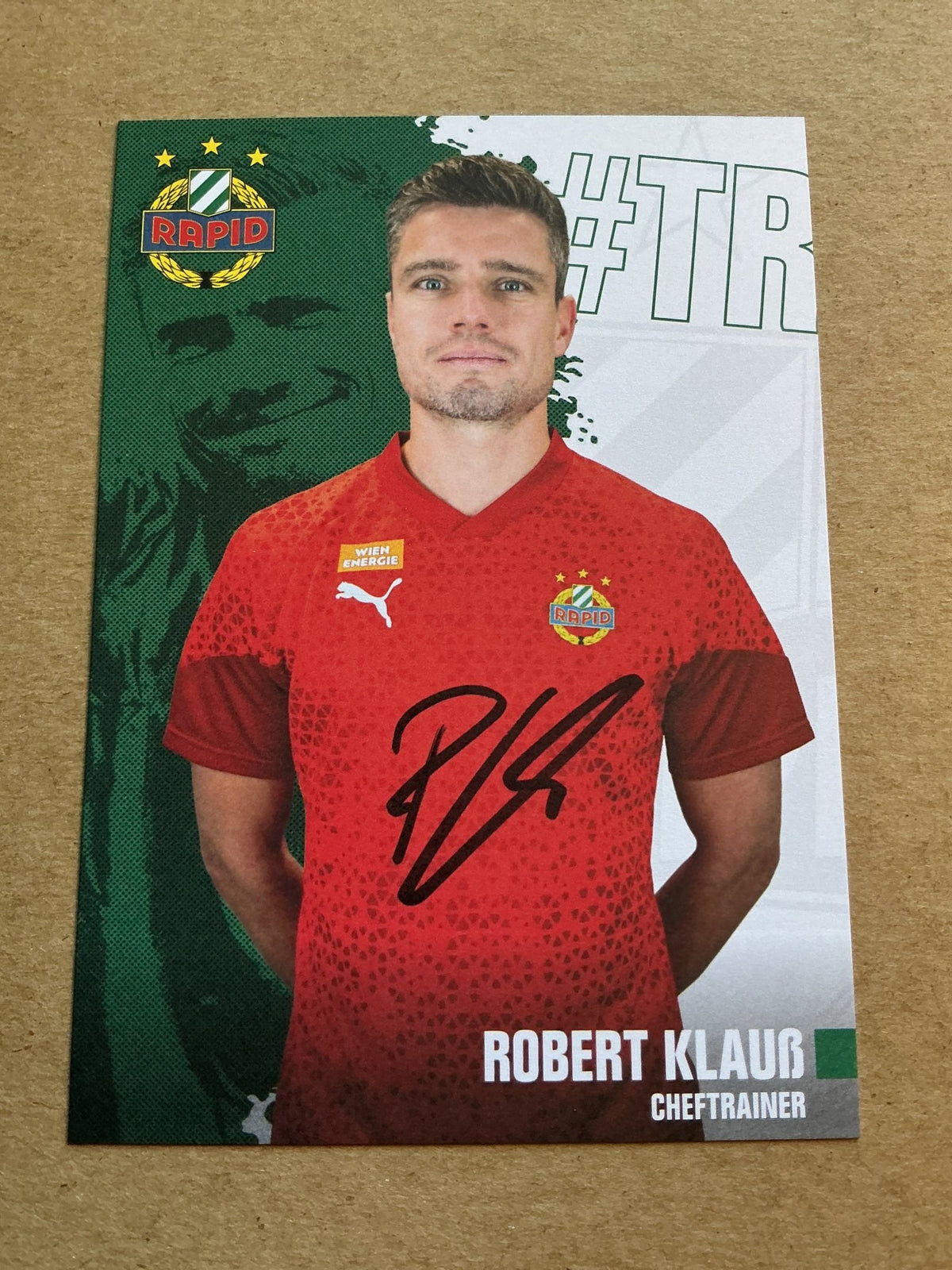 Robert Klauß, Germany 🇩🇪 SK Rapid Wien 2023/24 hand signed - Autographs-World