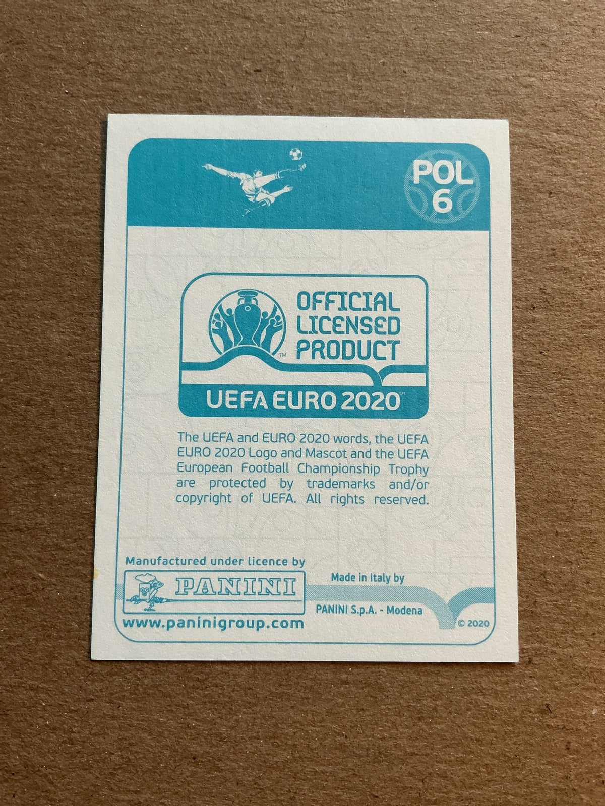 Robert Lewandowski, Poland 🇵🇱 UEFA Euro 2020 Panini hand signed - Autographs-World