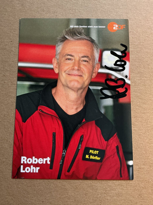 Robert Lohr, Germany 🇩🇪 Actor 2024 hand signed - Autographs-World