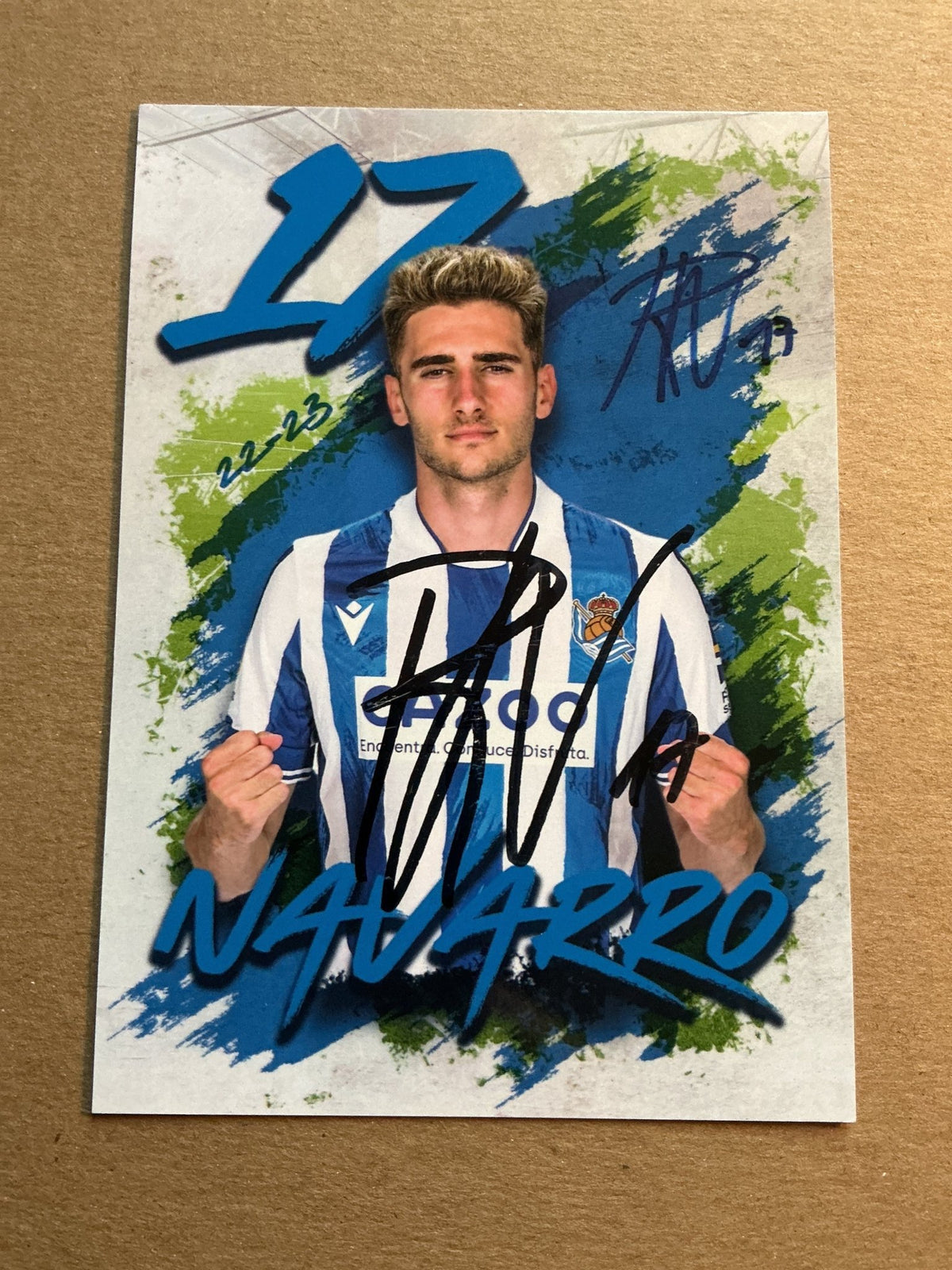 Robert Navarro, Spain 🇪🇸 Real Sociedad 2022/23 hand signed - Autographs-World