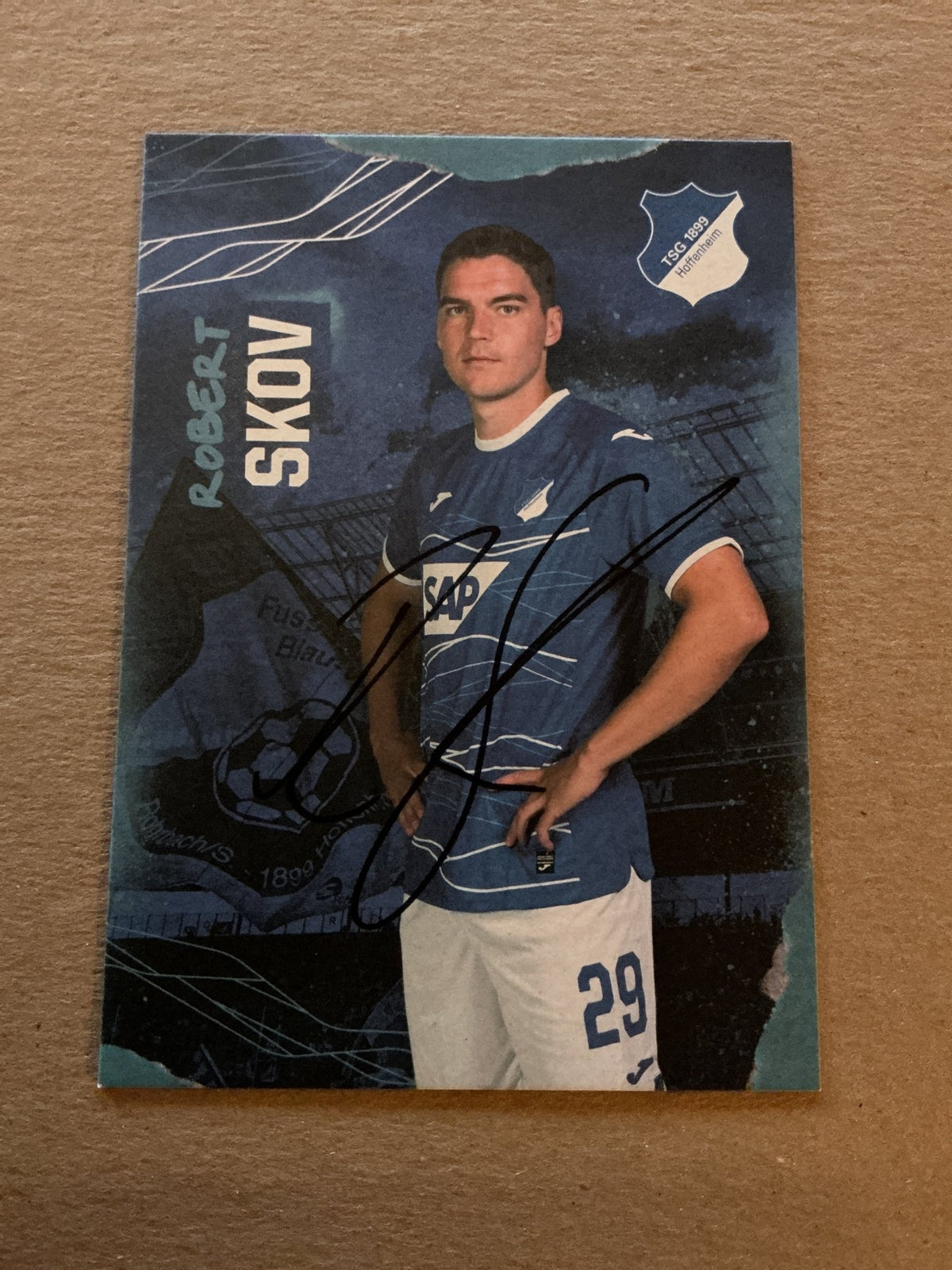 Robert Skov, Denmark 🇩🇰 TSG 1899 Hoffenheim 2022/23 hand signed - Autographs-World