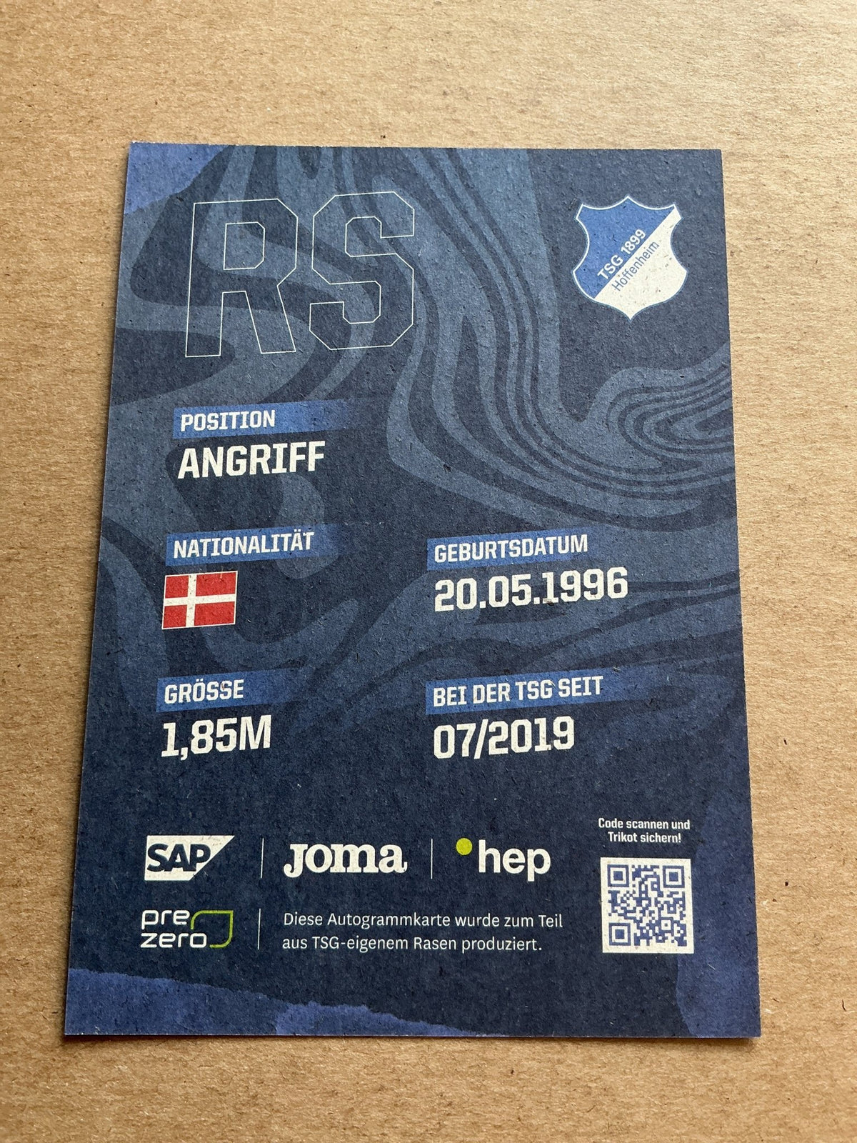 Robert Skov, Denmark 🇩🇰 TSG 1899 Hoffenheim 2023/24 hand signed - Autographs-World