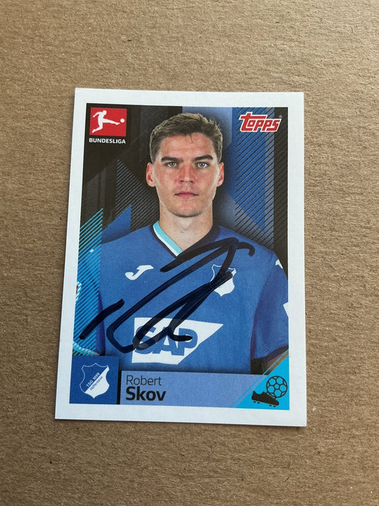 Robert Skov, Denmark 🇩🇰 TSG Hoffenheim 2020/21 Topps hand signed - Autographs-World