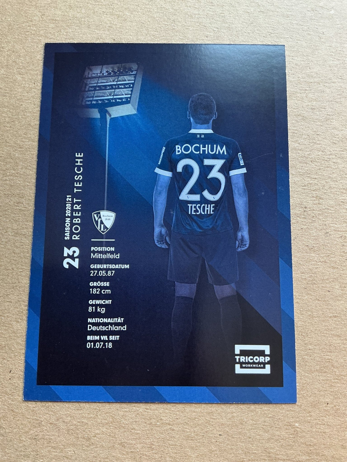 Robert Tesche, Germany 🇩🇪 VfL Bochum 2020/21 hand signed - Autographs-World