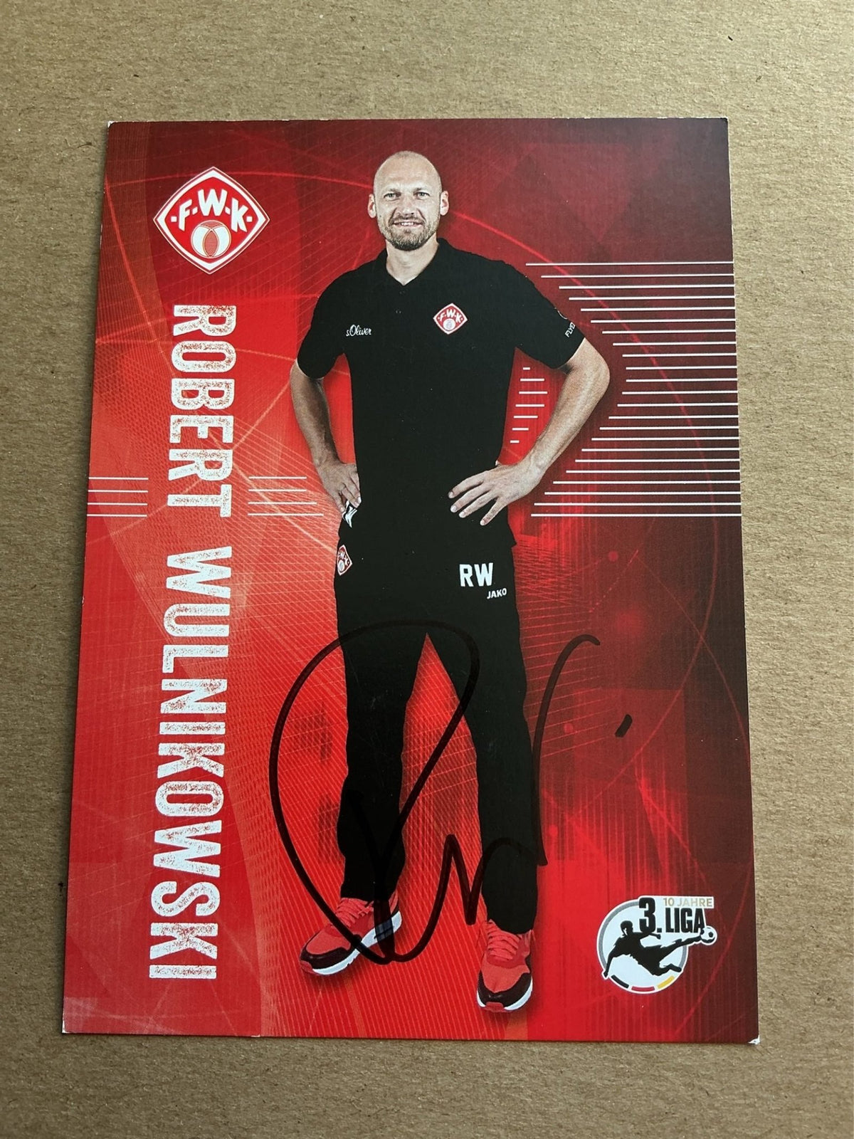 Robert Wulnikowski, Germany 🇩🇪 FC Würzburger Kickers 2017/18 hand signed - Autographs-World