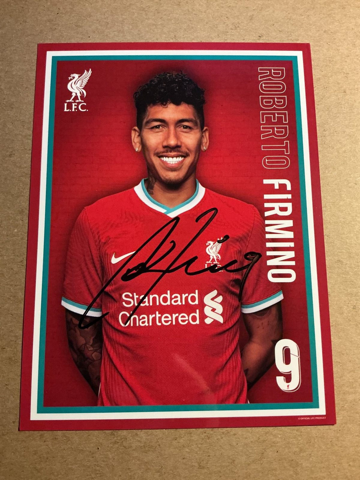 Roberto Firmino, Brazil 🇧🇷 Liverpool FC 2020/21 hand signed - Autographs-World