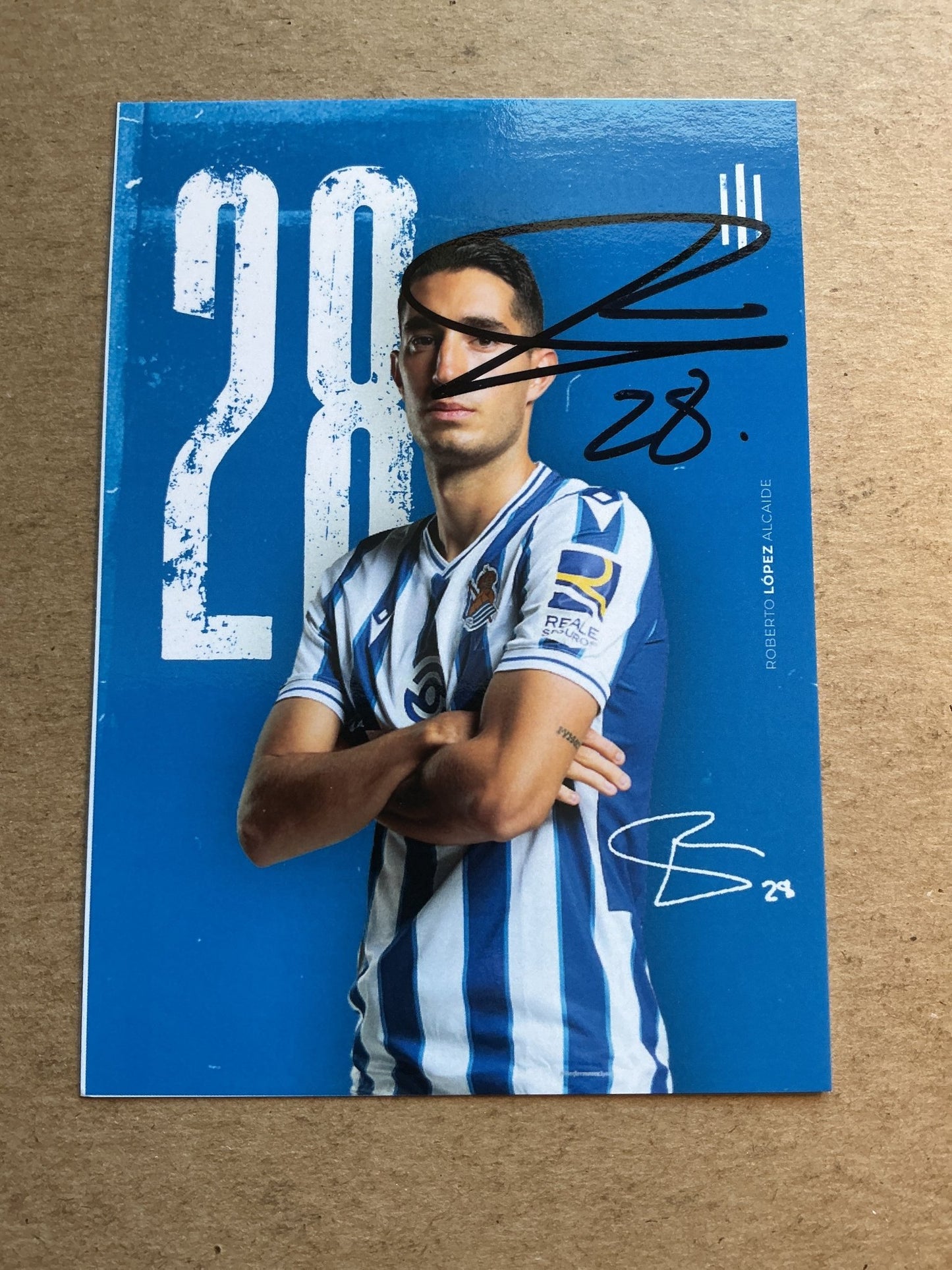 Roberto López, Spain 🇪🇸 Real Sociedad 2020/21 hand signed - Autographs-World
