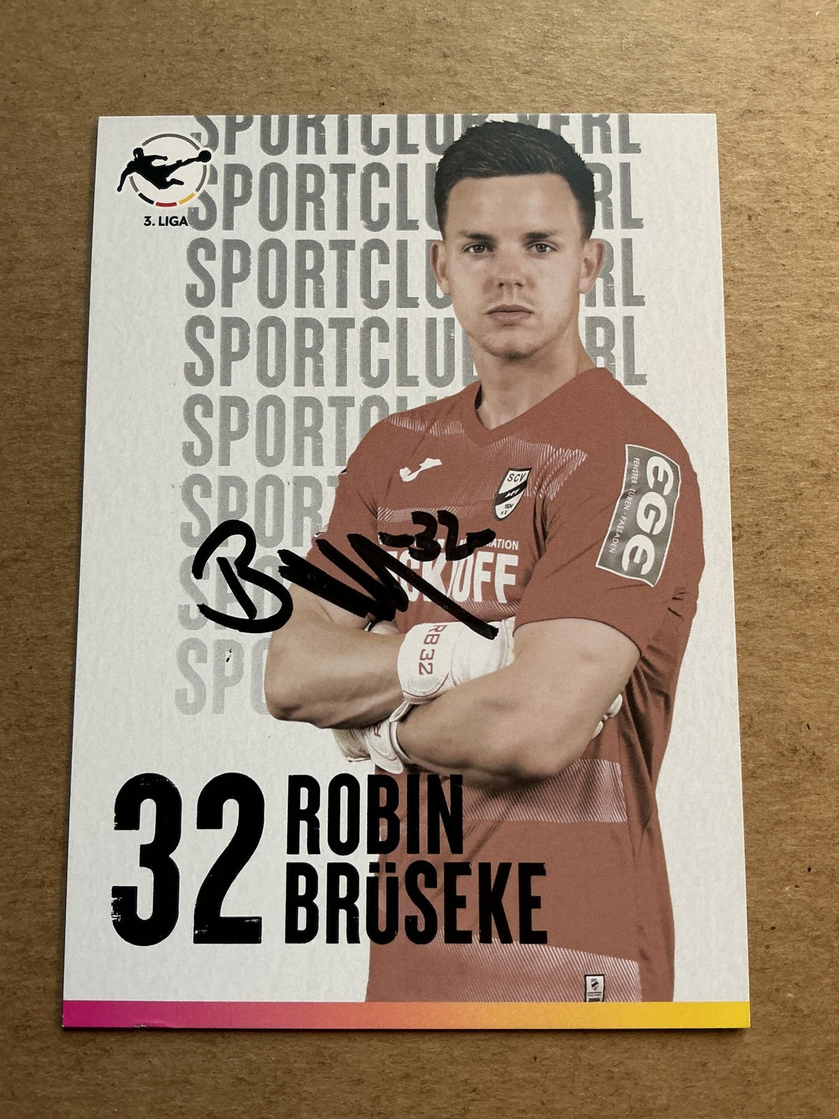 Robin Brüseke, Germany 🇩🇪 SC Verl 2021/22 hand signed - Autographs-World