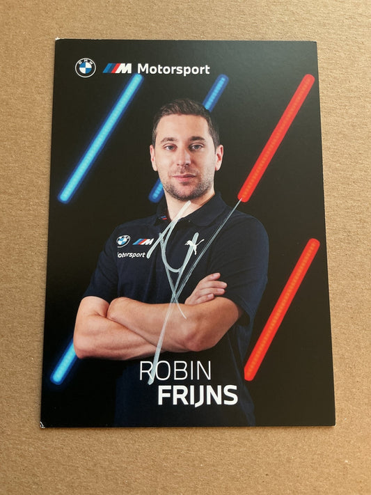 Robin Frijns, Netherlands 🇳🇱 Racing Driver Sports 2024 hand signed - Autographs-World