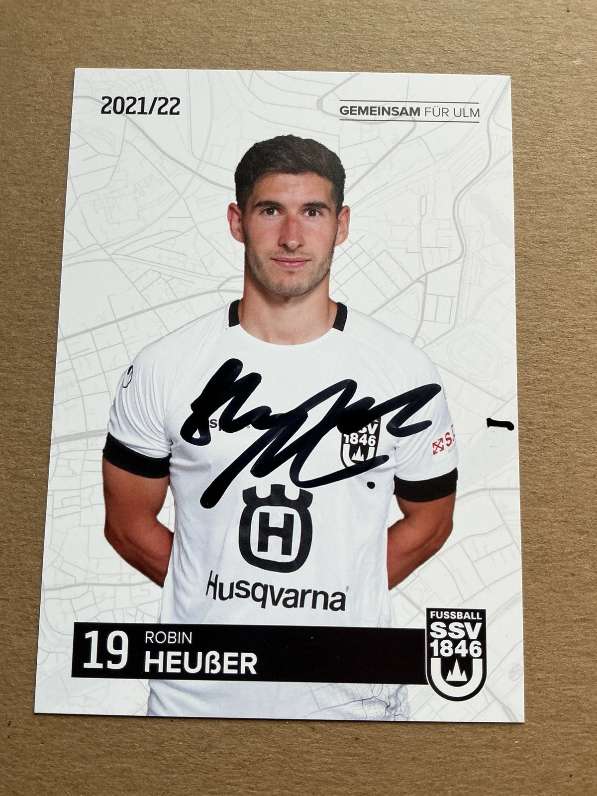 Robin Heußer, Germany 🇩🇪 SSV Ulm 1846 2021/22 hand signed - Autographs-World