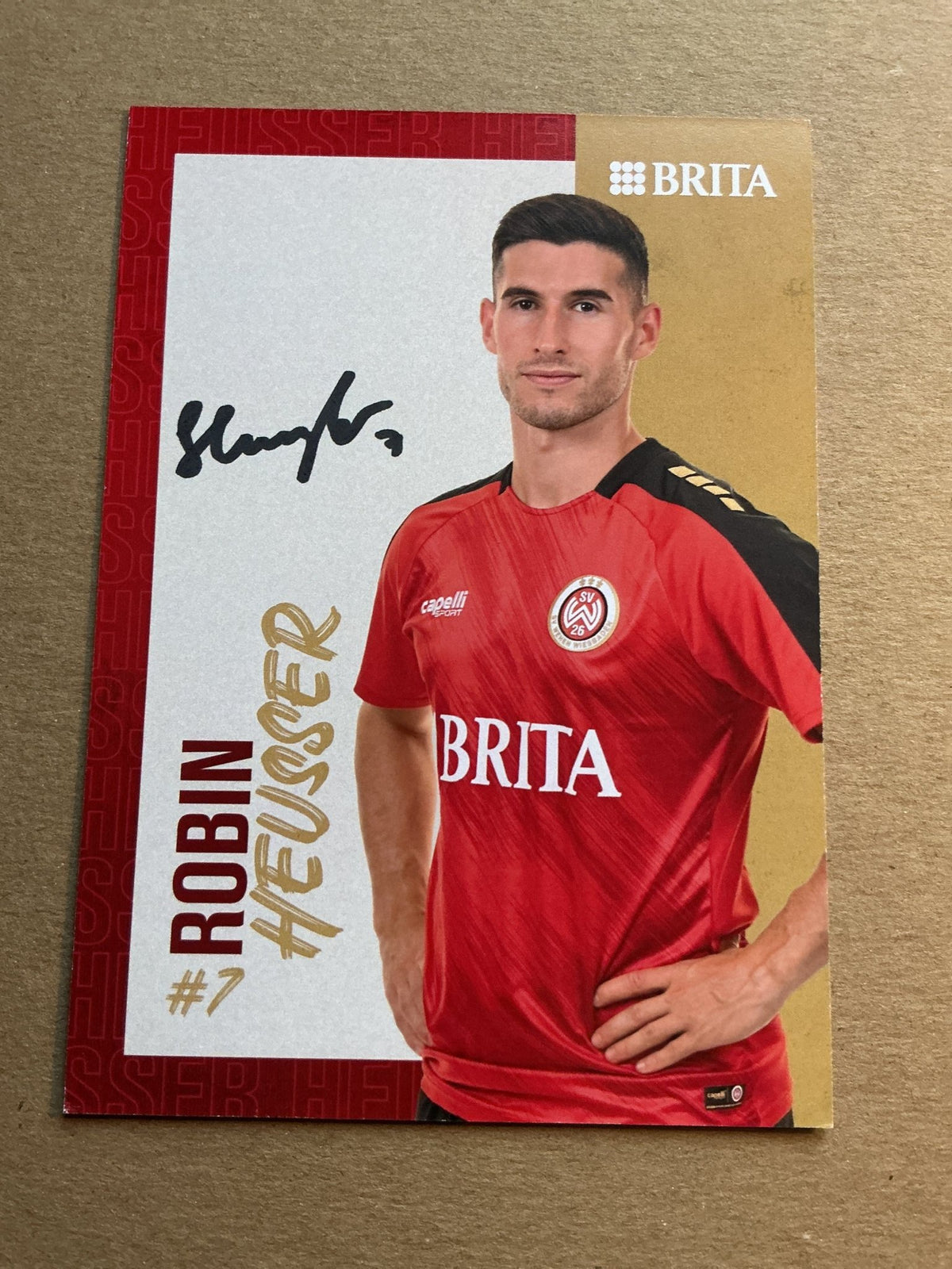 Robin Heußer, Germany 🇩🇪 SV Wehen Wiesbaden 2023/24 hand signed - Autographs-World