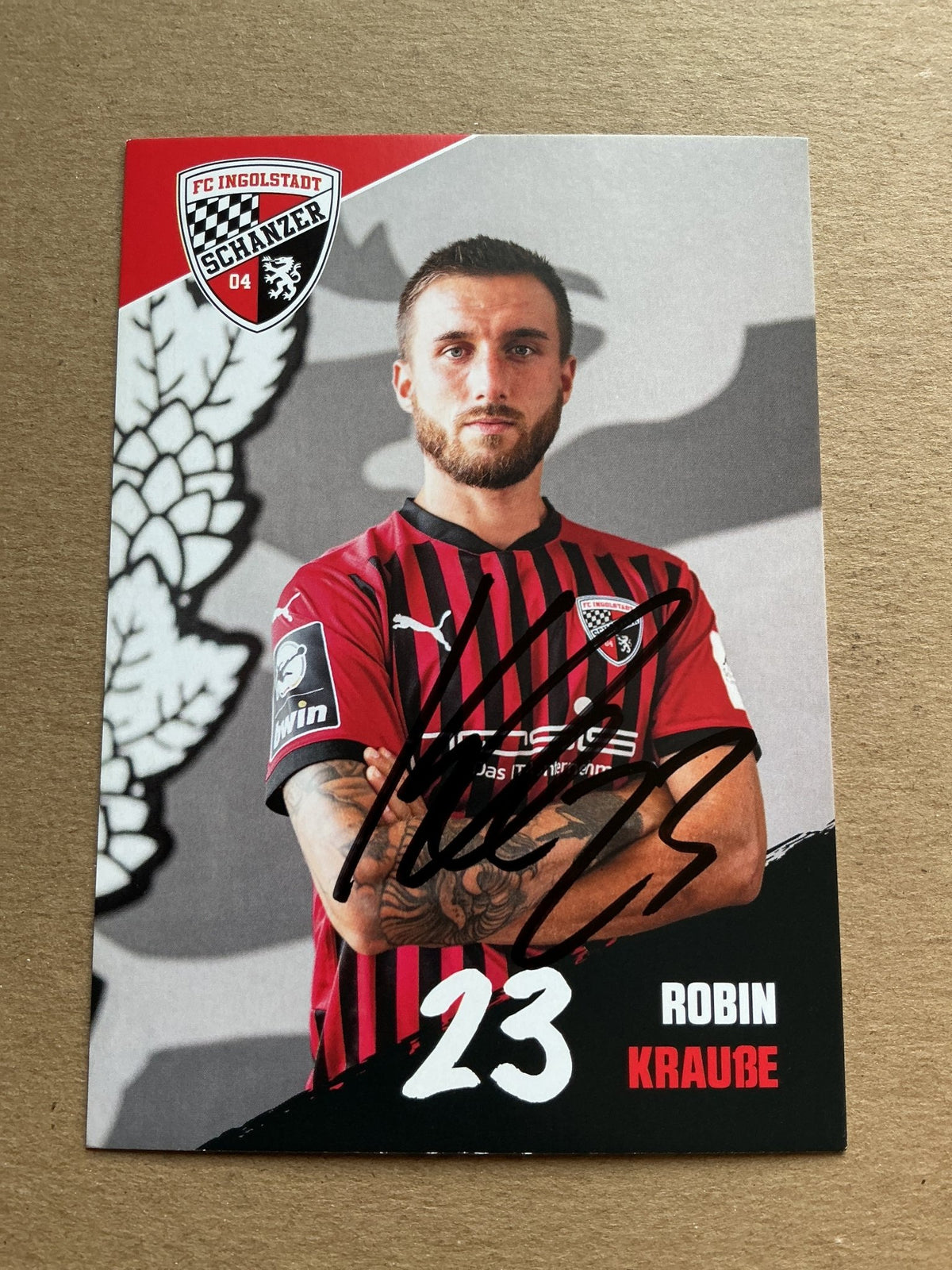 Robin Krauße, Germany 🇩🇪 FC Ingolstadt 04 2020/21 hand signed - Autographs-World