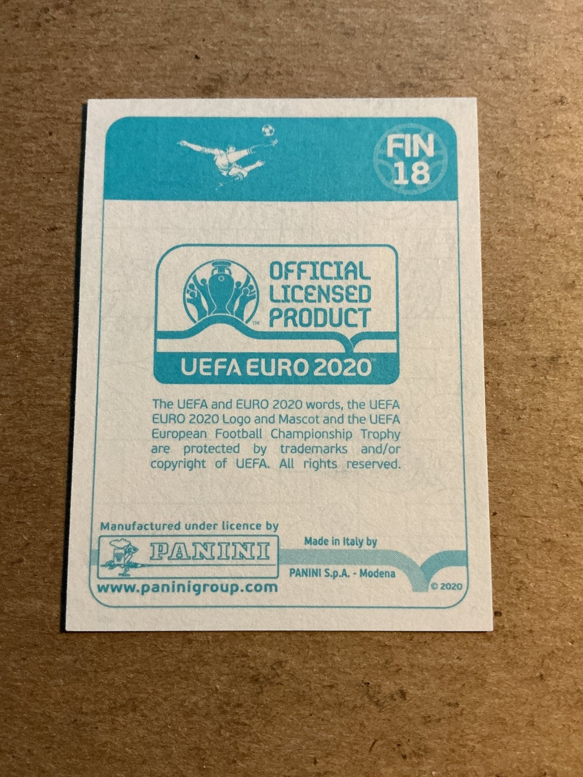 Robin Lod, Finland 🇫🇮 UEFA Euro 2020 Panini hand signed - Autographs-World