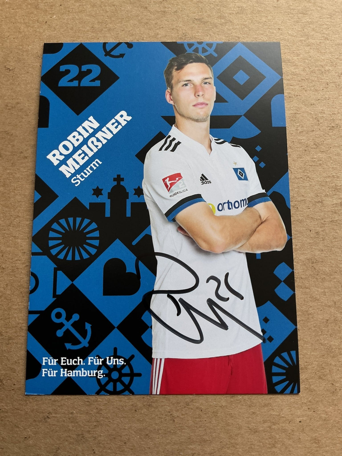 Robin Meißner, Germany 🇩🇪 Hamburger SV 2021/22 hand signed - Autographs-World